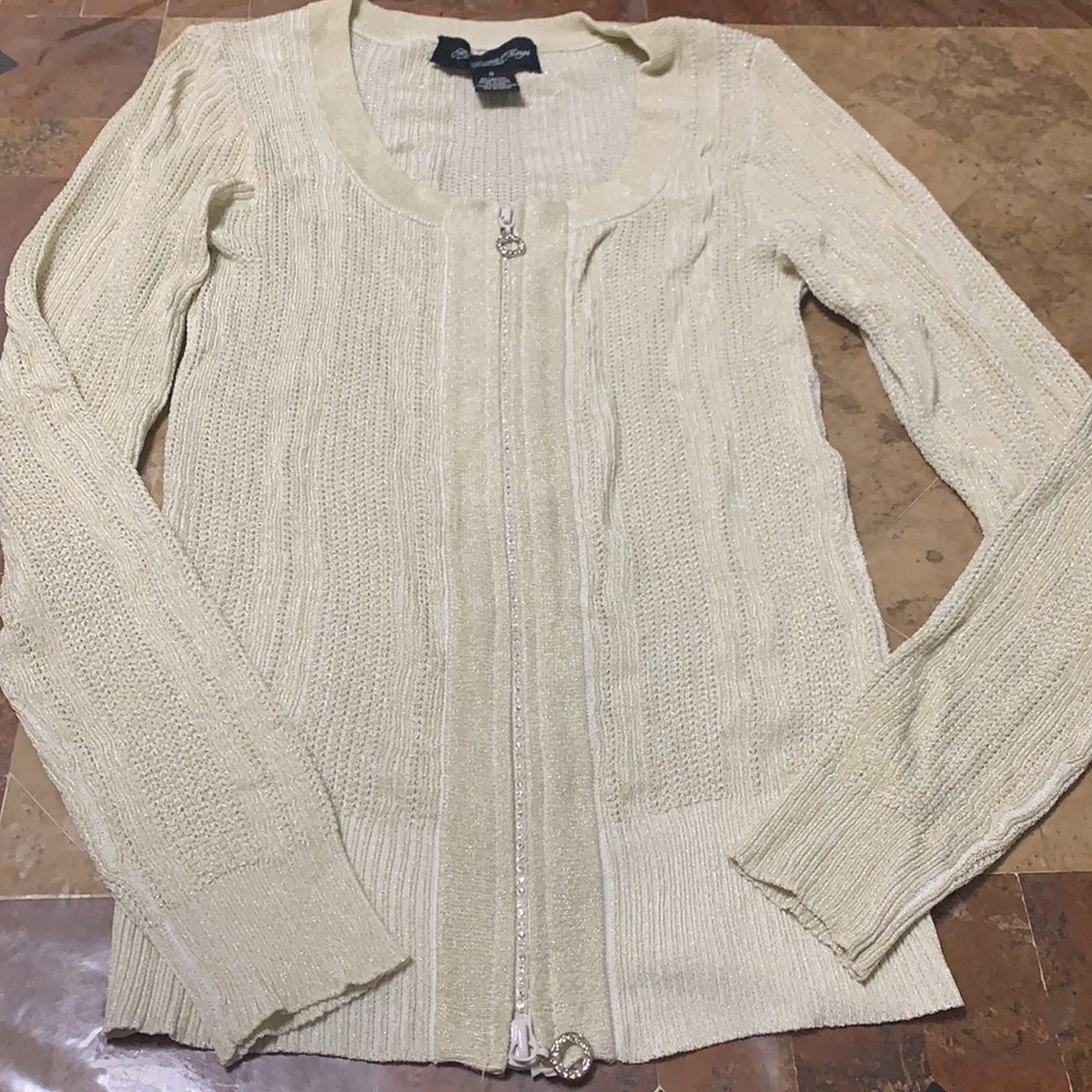 My favorite things zip front sweater